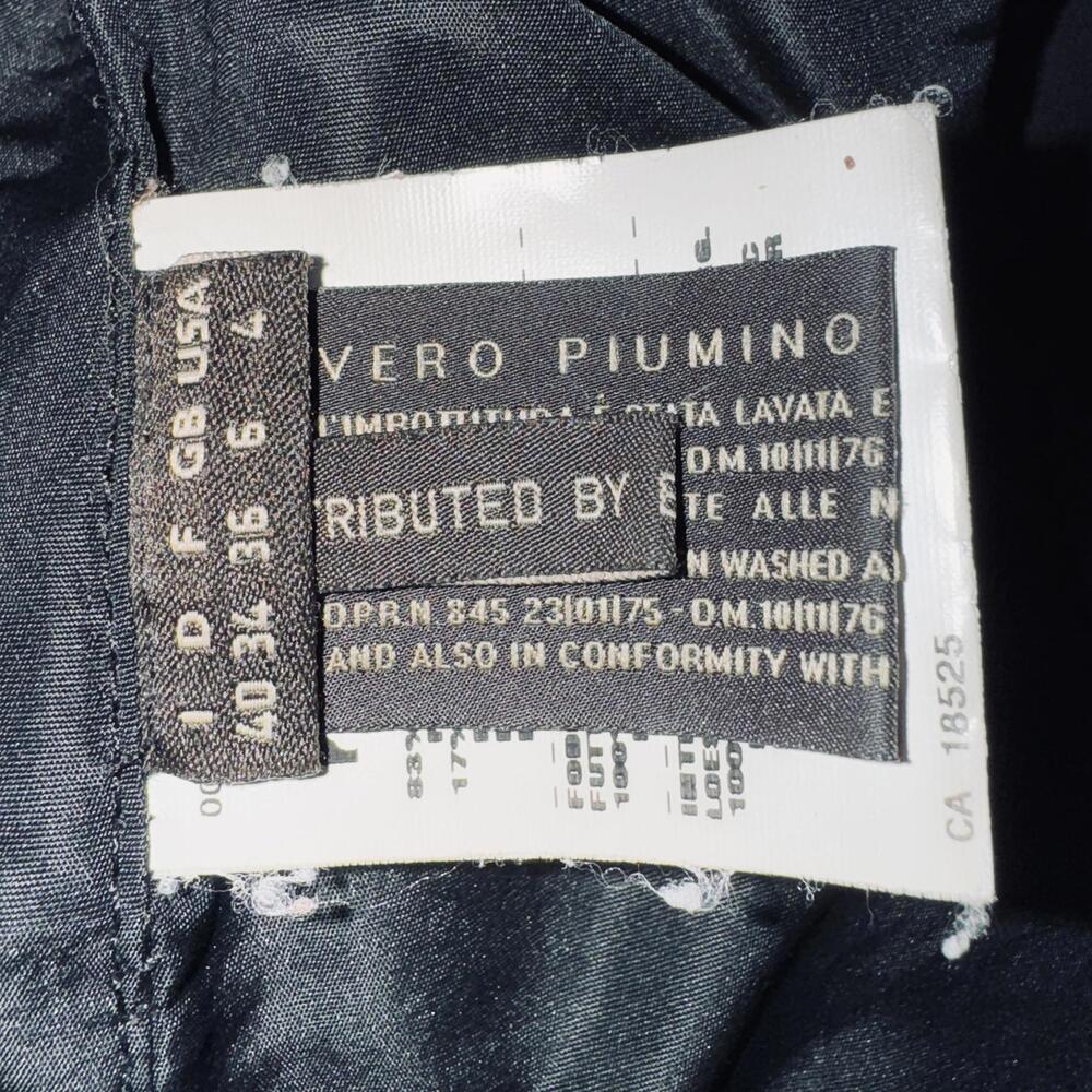 Black Post Card White Down Luxury Ski Jacket - 4 - Picture 2 of 8